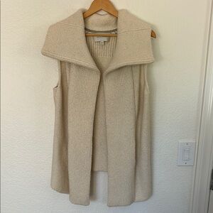 Designer Brochu Walker Women's Cream Sweater Vest cardigan xs  alpaca